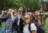 Eclipse viewable for student body through granted glasses