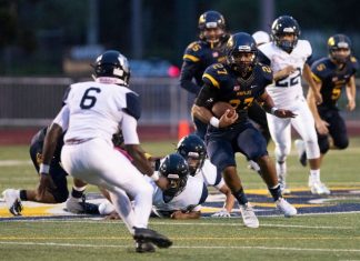 JV and freshmen cheer add their voices to Friday night game