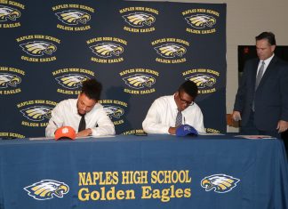 Naples’ Chez Mellusi and Dorian Hinton sign offers to play D1 football (Gallery)