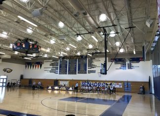 The Freshman Boys Basketball Team Takes On One Of Their Last Games