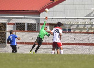 Playing as a freshman on the boys varsity team