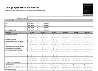 Simple tips for college applications