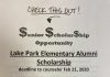 Lake Park Elementary scholarship opportunity for seniors