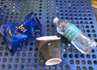 Littering around campus