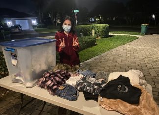 A garage sale during the pandemic