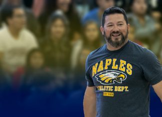 Principal Darren Burkett leaving Naples High