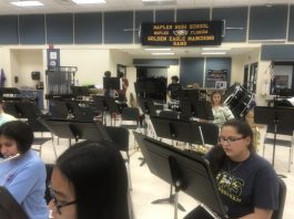 NHS Band prepares for concert MPA