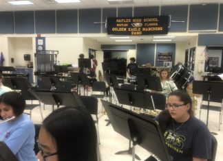 NHS Band prepares for concert MPA
