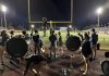Golden Eagle Marching Band competing in the Florida Marching Band State Championships