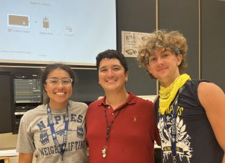 New band teacher and drum majors