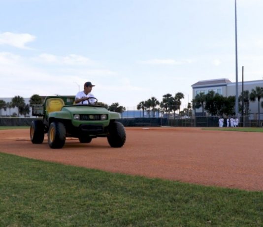 NHS baseball and softball field grass replaced with turf this summer